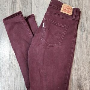 Levi's Women's Burgundy Jeans
